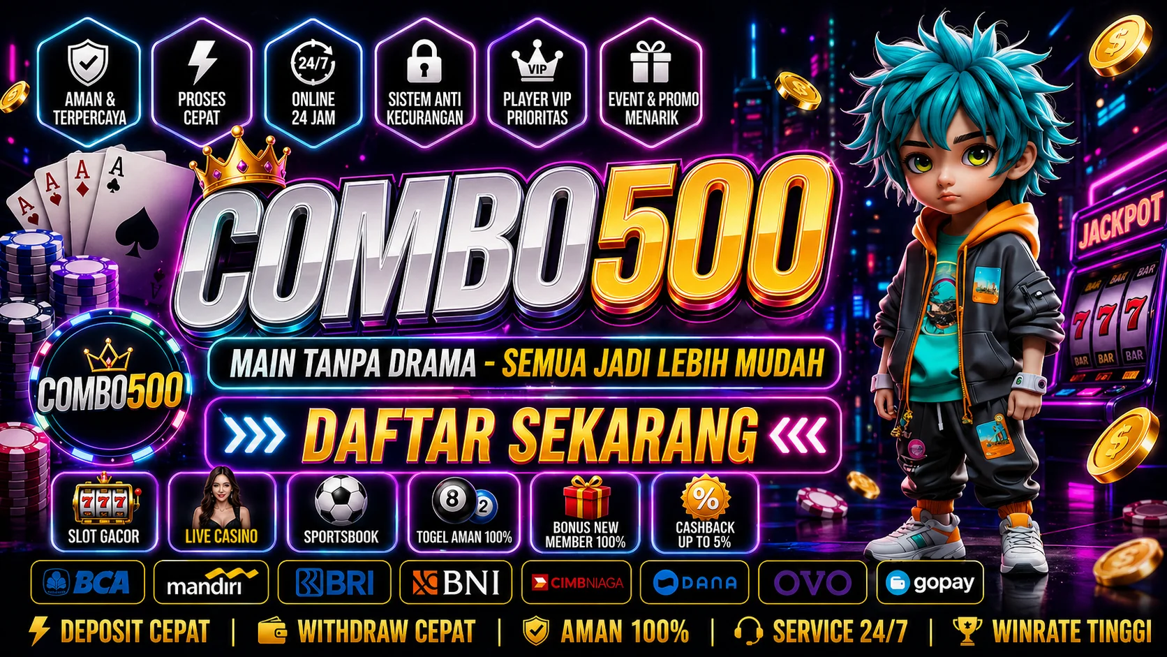 Galeri foto Combo500 – Tempat Main Game Online Seru Dengan Fitur Lengkap di Jakarta